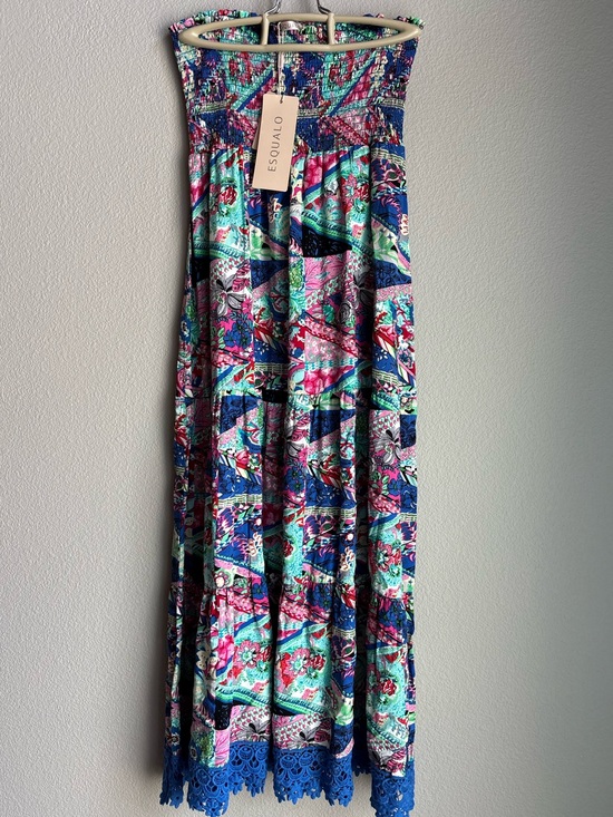 ESQUALO Dresses & Skirts - Esqualo Women's Blue Multi Floral Vacation Mode Dress